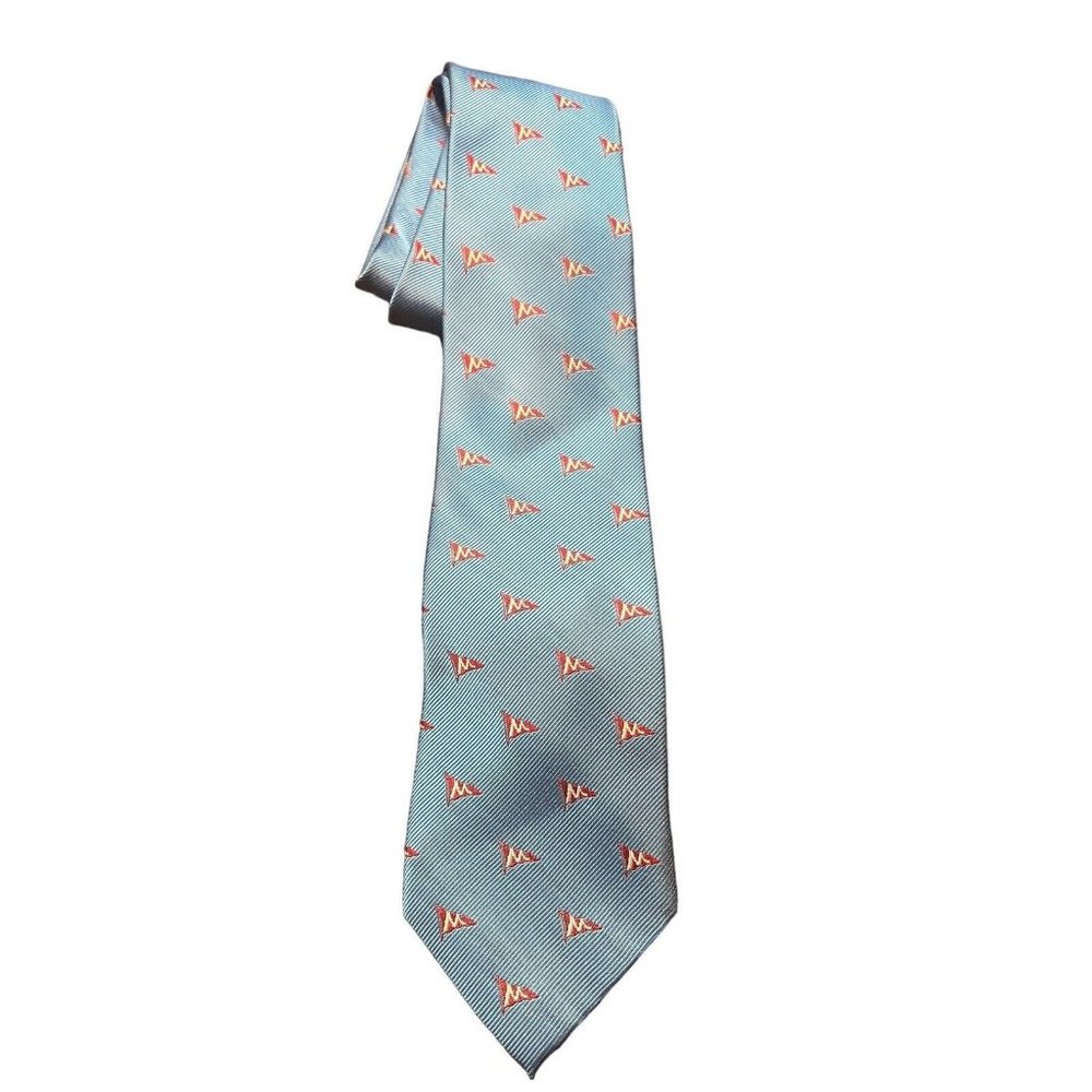 Bird DOG BAY 100% SILK (M Flags) NECK TIE 65in
